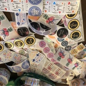 ASSORTMENT OF OVER 100 STICKERS!